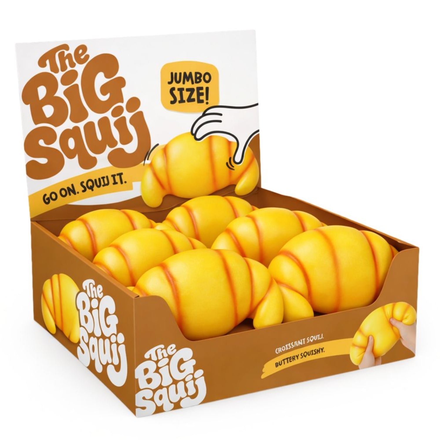 Keycraft The Big Squij Croissant Jumbo Squishy Toy