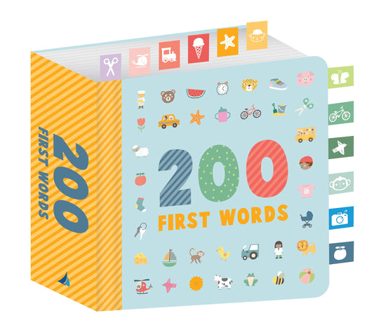 Lake Press - Chunky Ribbon Tabbed Board Book - First 200 Words