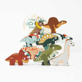 Jurassic Stacking Dinosaurs & Bag - 10 Piece
