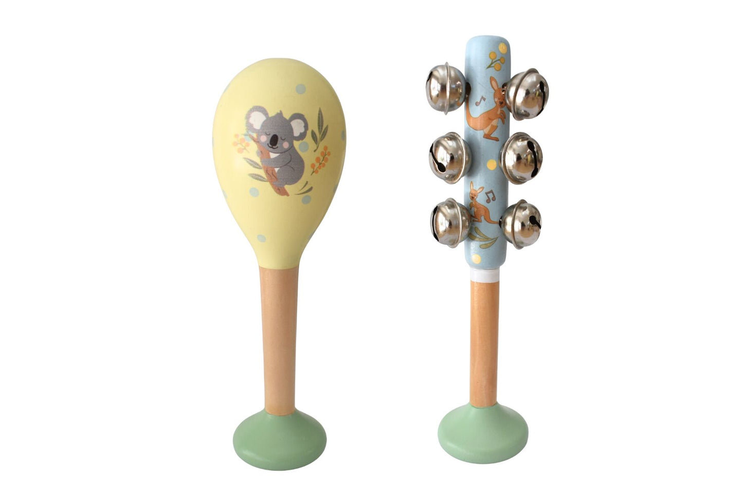 Bush Buddies Koala Maraca Kangaroo Bellstick Set alt view 1