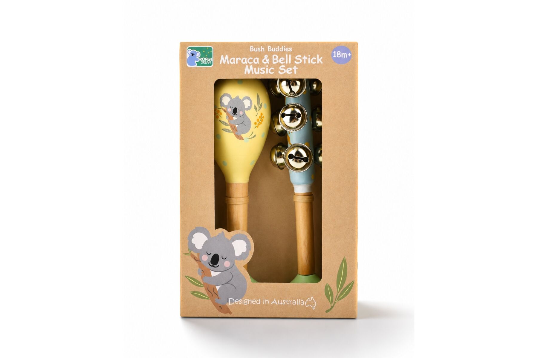 Bush Buddies Koala Maraca Kangaroo Bellstick Set alt view 4