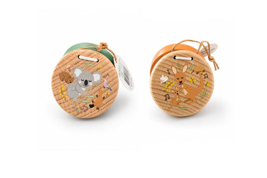 Aussie Buddies Koala and Kangaroo Wooden Castanets