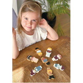 Doll Family With Dog