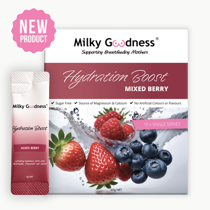 Milky Goodness Hydration Boost | 10 Single Serves | Mixed Berry