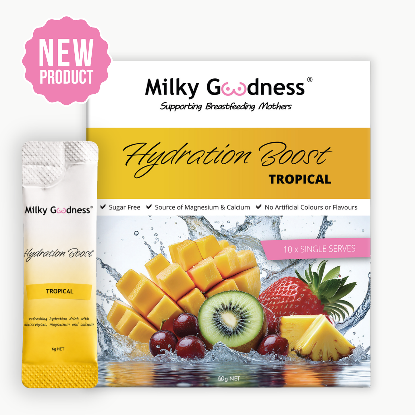 Milky Goodness Hydration Boost | 10 Single Serves | Tropical