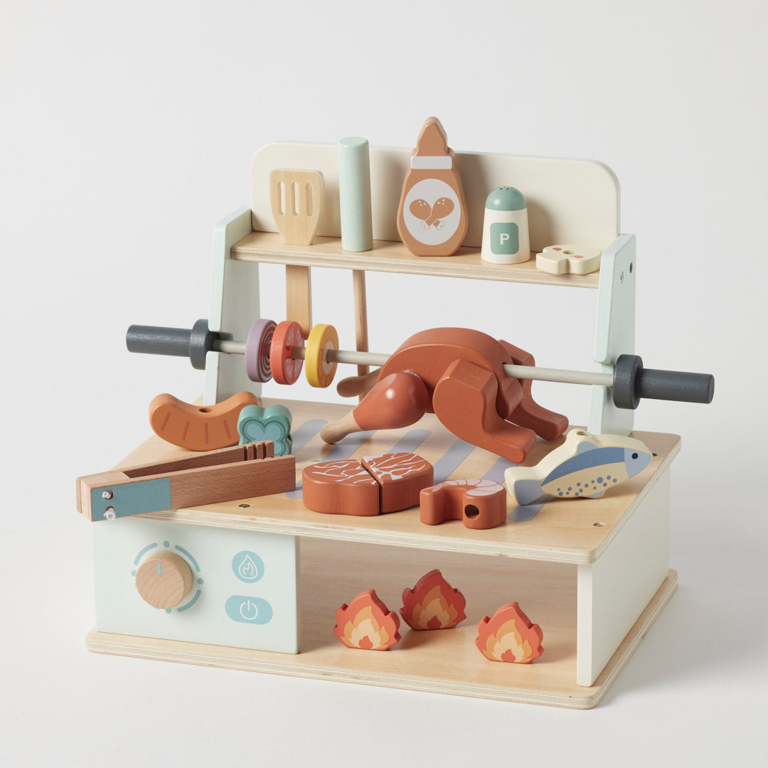 Zookabee Wooden Rotisserie BBQ Set (NAWT746)