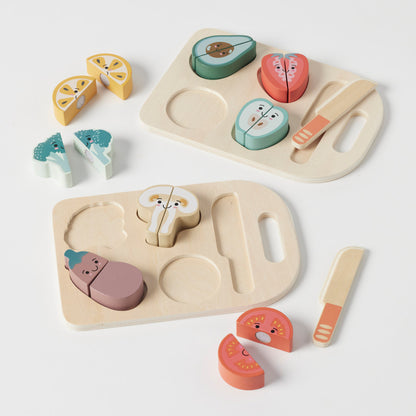 Zookabee Wooden Fruit & Vegetable Cutting Set