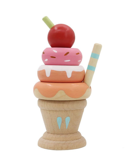 Kaper Kidz -  Calm & Breezy Wooden Stacking Tower Ice Cream