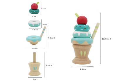 Calm and Breezy Stacking Icecream Mint alt view 2