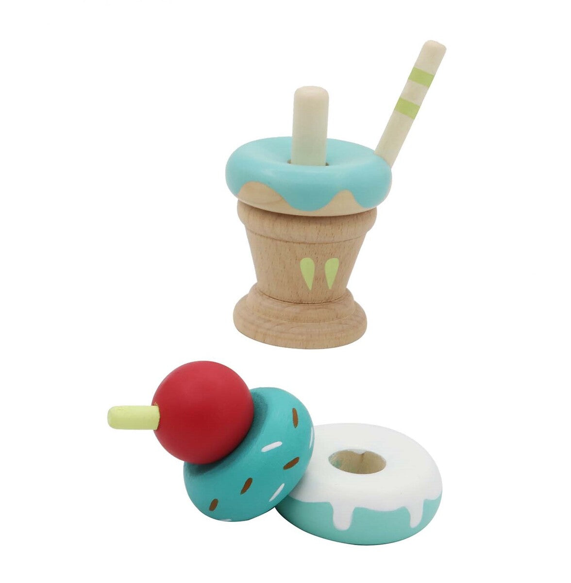 Calm and Breezy Stacking Icecream Mint alt view 1