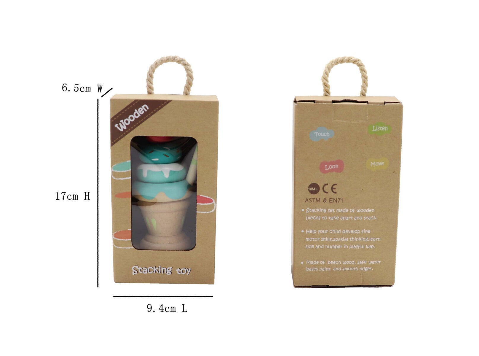 Calm and Breezy Stacking Icecream Mint alt view 3