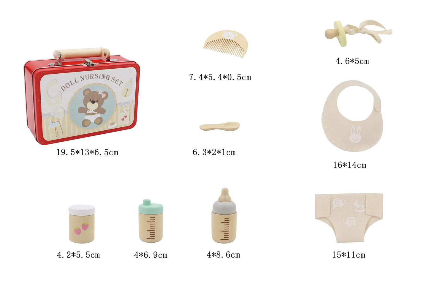 Doll Nursing Playset in Tin Case alt view 1