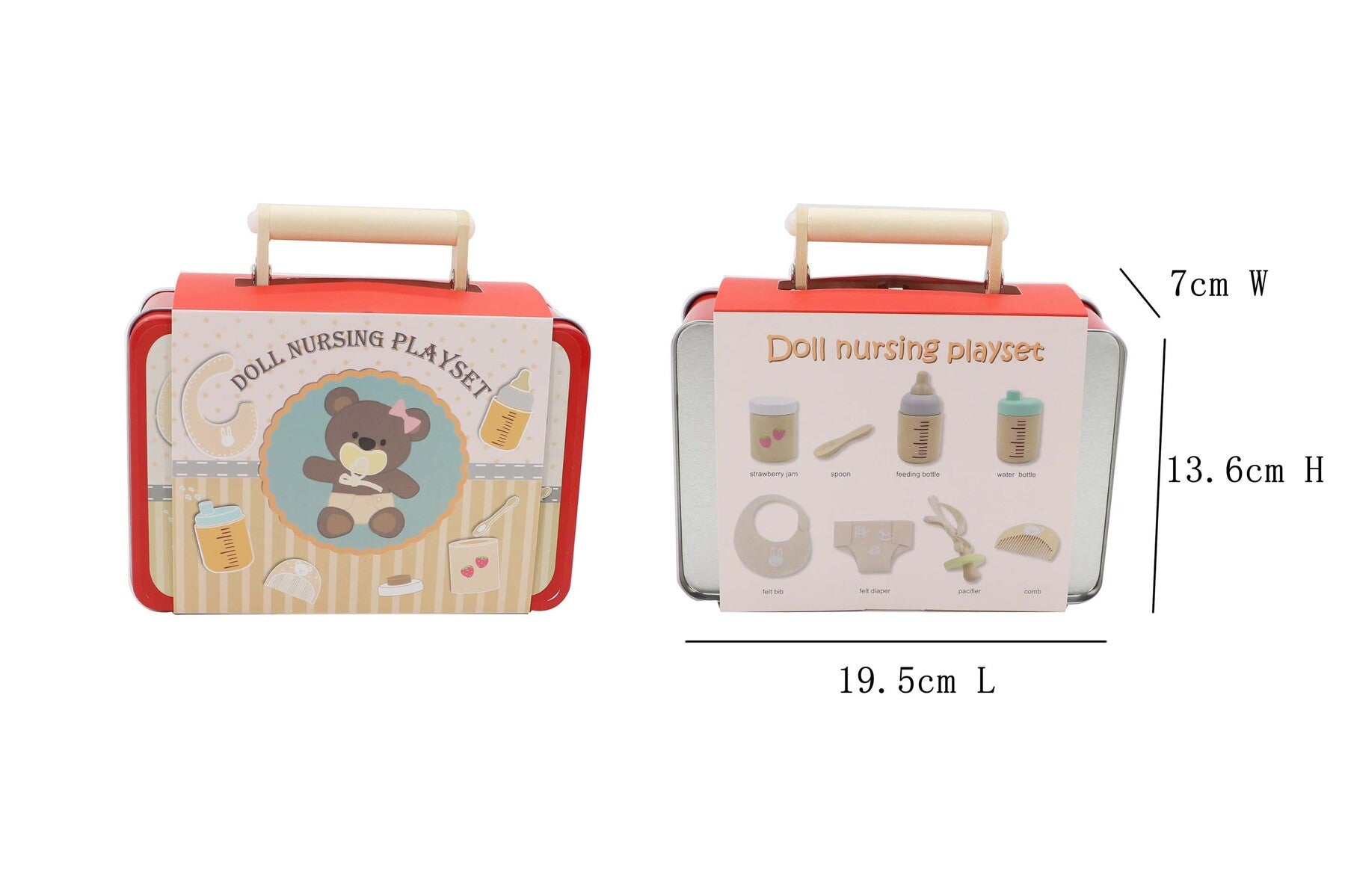 Doll Nursing Playset in Tin Case alt view 2