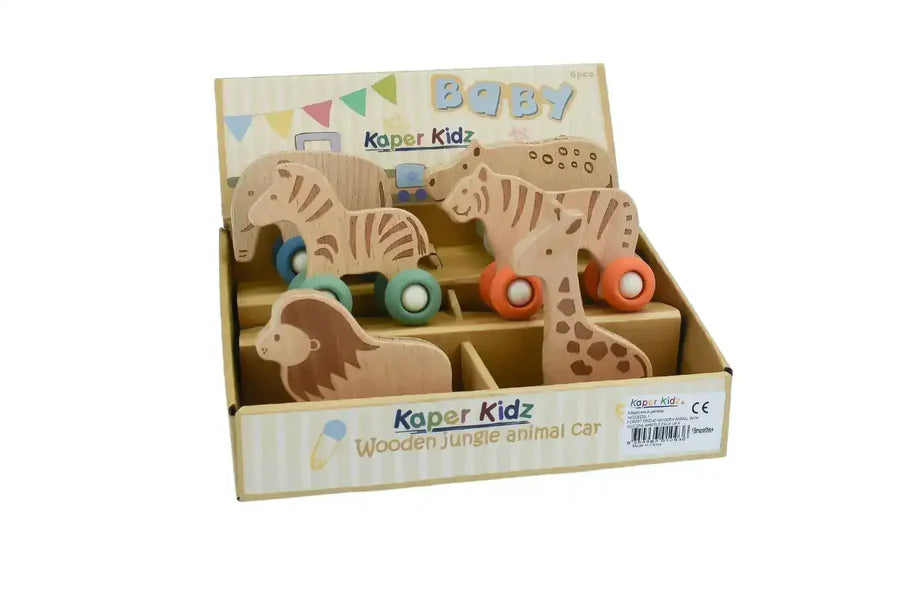 Kaper Kidz - Wildlife Wooden Animal  With Silicone Wheels