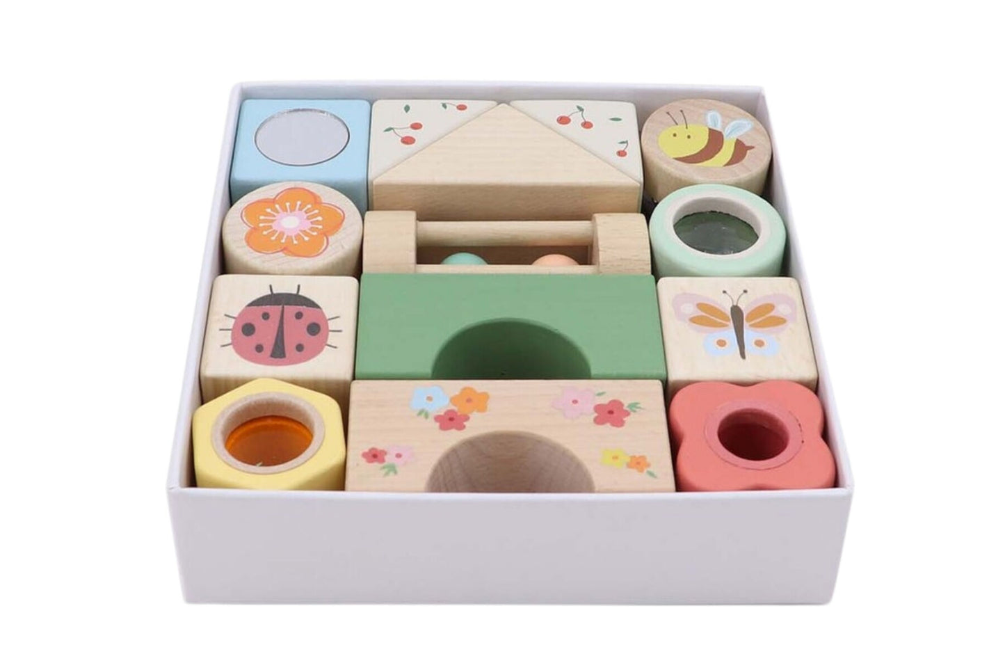 Kaper Kidz - Wooden Spring Insect Activity Blocks - 14 Pcs