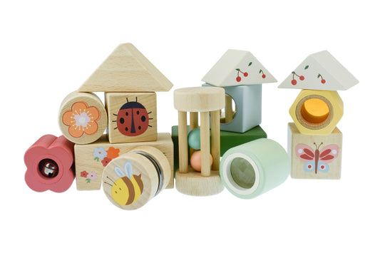 Kaper Kidz - Wooden Spring Insect Activity Blocks - 14 Pcs