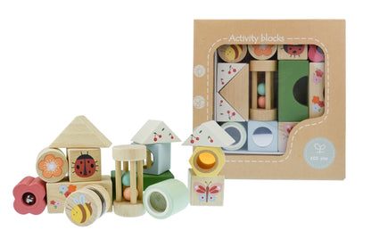 Kaper Kidz - Wooden Spring Insect Activity Blocks - 14 Pcs