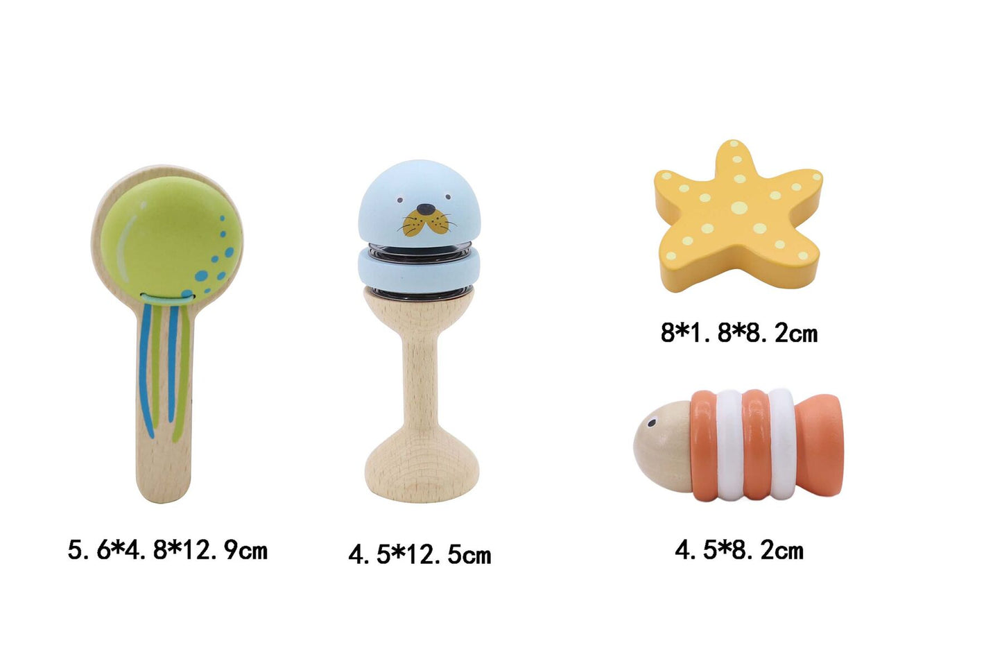 Kaper Kidz - Wooden Ocean Music Set - 4 Pcs