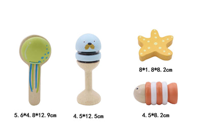 Kaper Kidz - Wooden Ocean Music Set - 4 Pcs