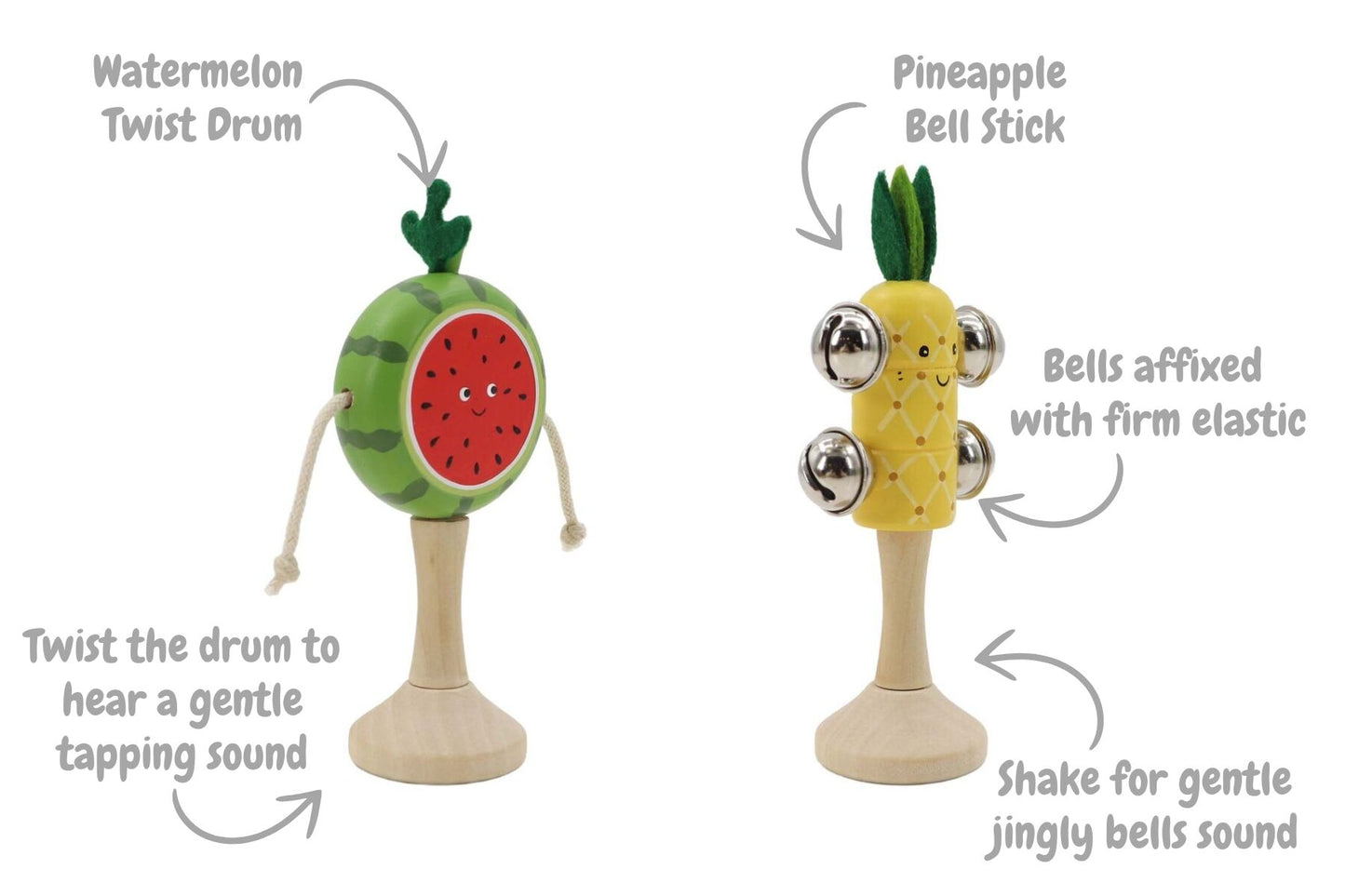 Wooden Fruit Musical Set alt view 2