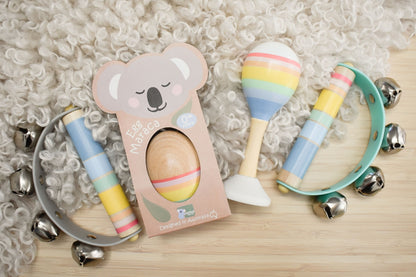 Rainbow Wooden Maraca alt view 4