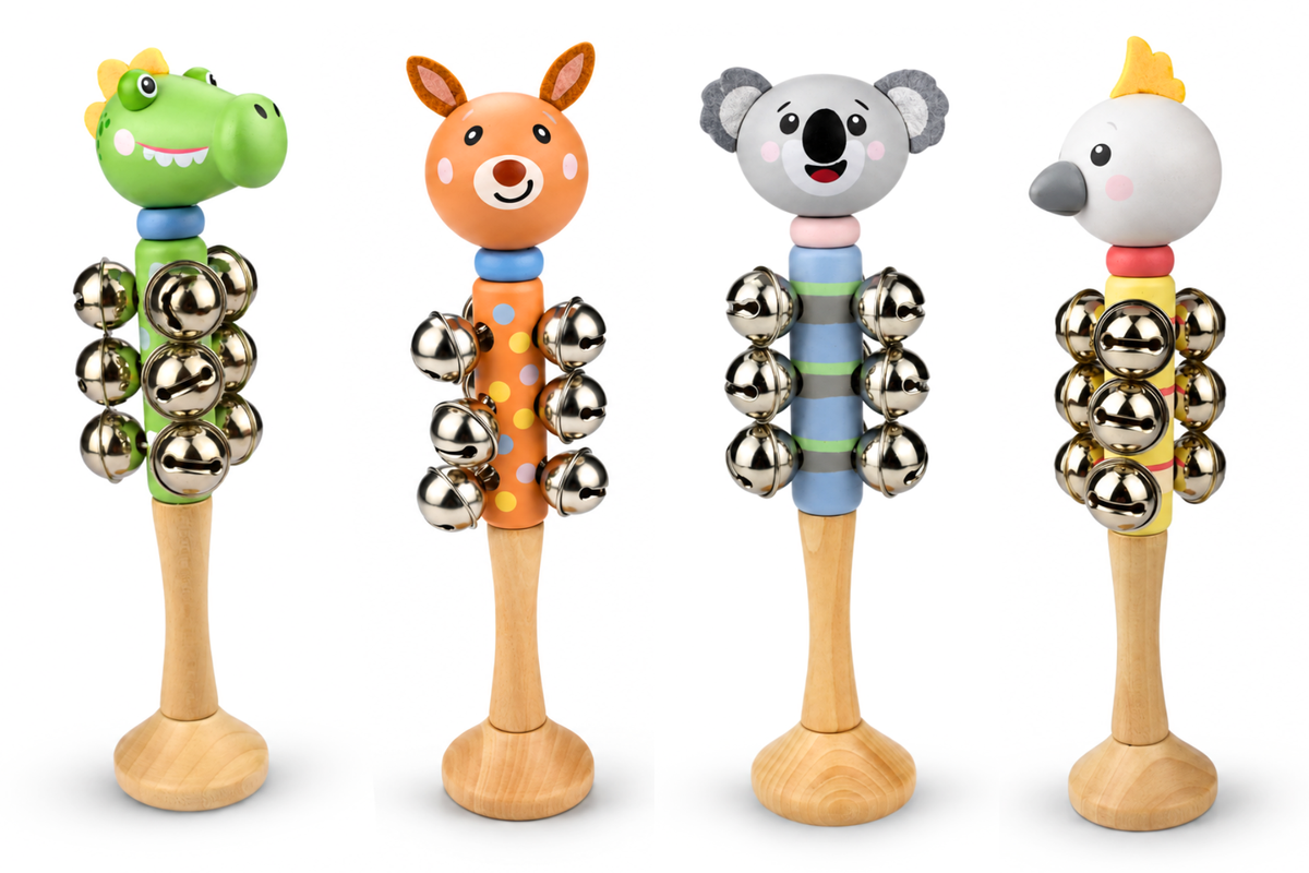 Aussie Buddies Animal Bell Stick - NG34586-1