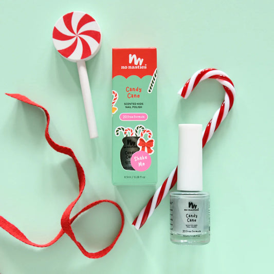 Peppermint Candy Cane Scented Scratch Off Polish - Limited Edition