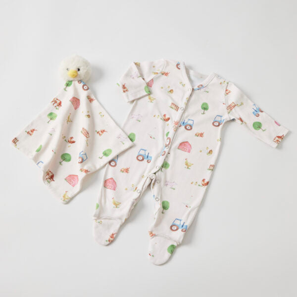Romper and Comforter Gift Set - Jiggle and Giggle