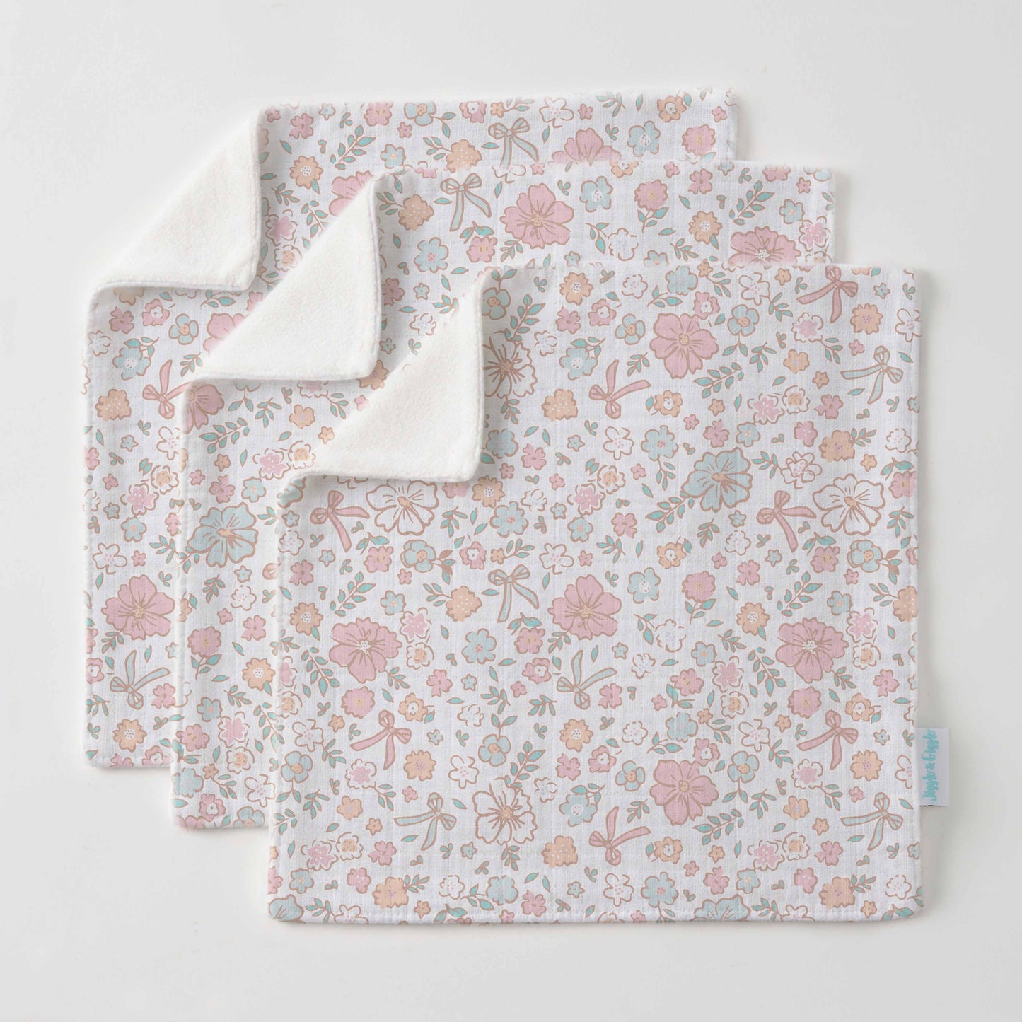 Sweet Floral Face Washer Set of 3