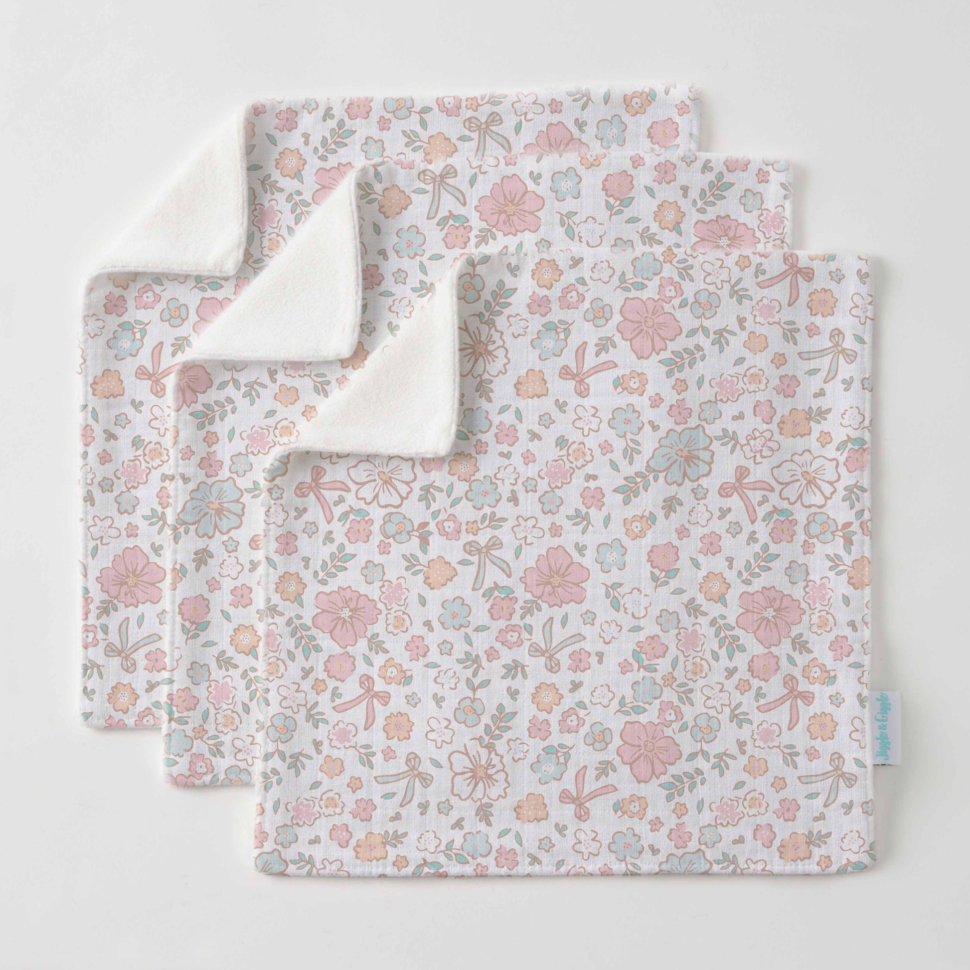 Sweet Floral Face Washer Set of 3