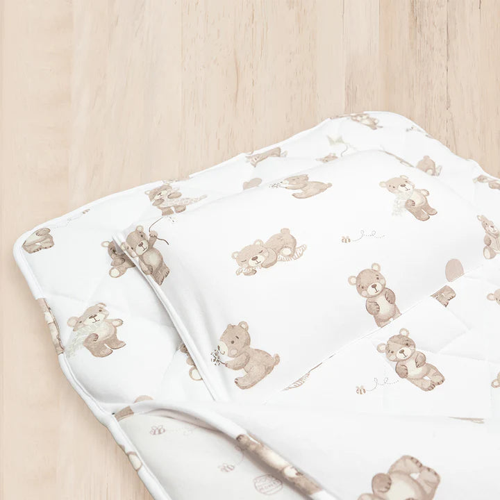 Living Textiles -  Organic Nap Mat - Cuddly Bears
