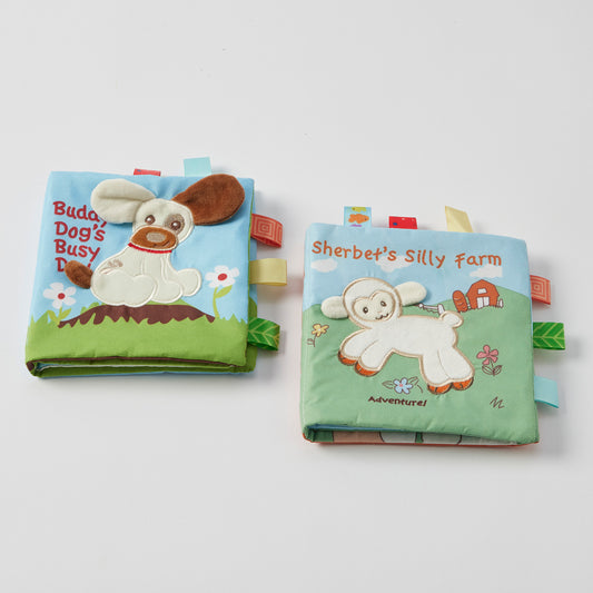 Sherbet's Farm and Buddy Dog Fabric Books