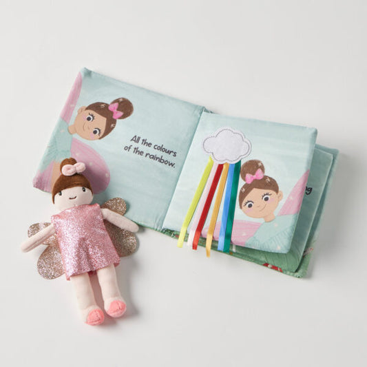 Jiggle & Giggle - Fairy Fun Activity Fabric Book & Toy Set