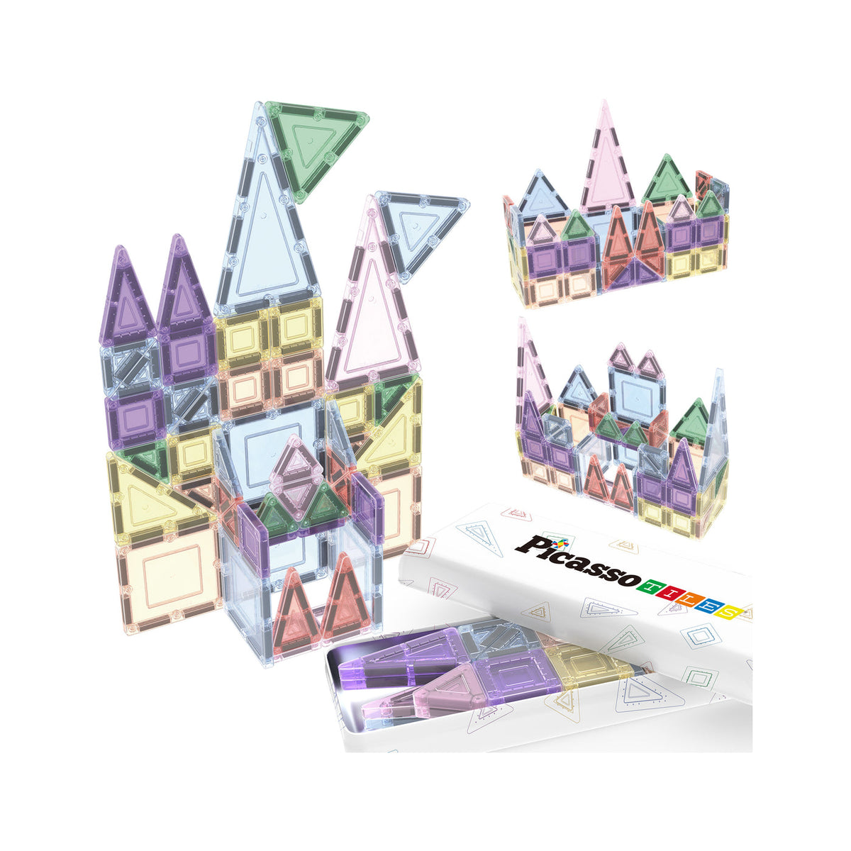 PicassoTiles Nano Tiles Tin 50pc Set