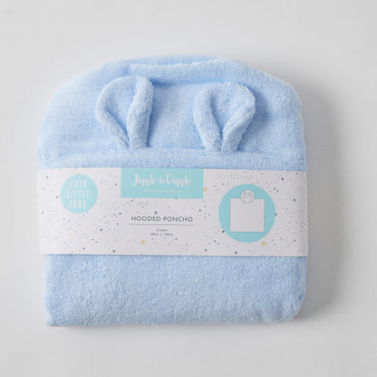 Jiggle & Giggle - Sunshine Blue Hooded Poncho