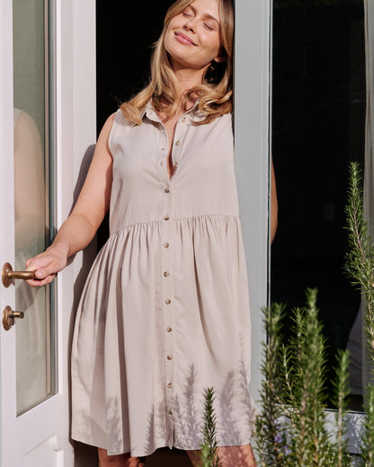 Ripe Maternity Chloe Tencel Dress in Sand