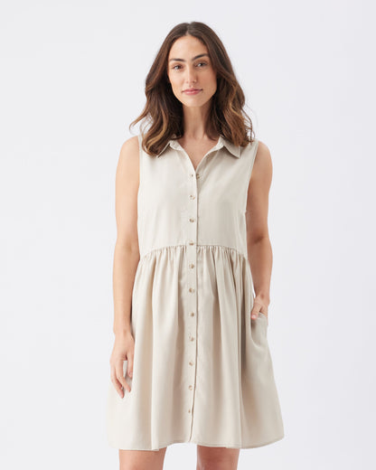 Ripe Maternity Chloe Tencel Dress in Sand