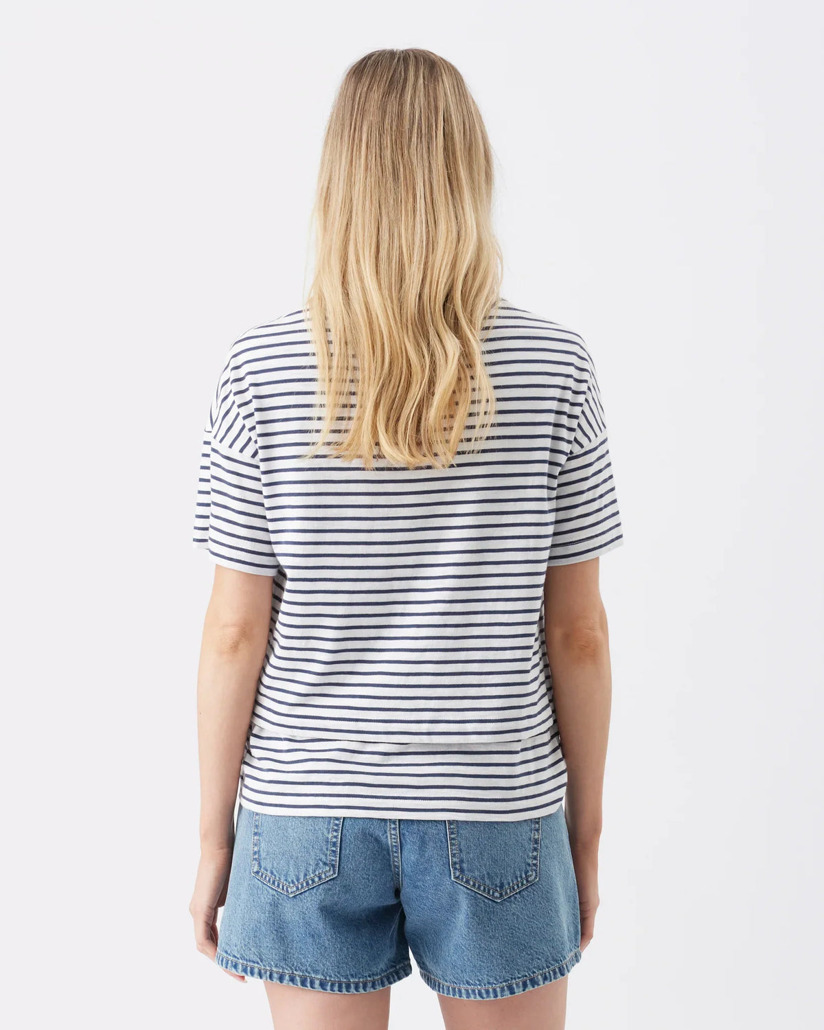 Ripe Maternity Claudette Nursing Tee in White and Ink