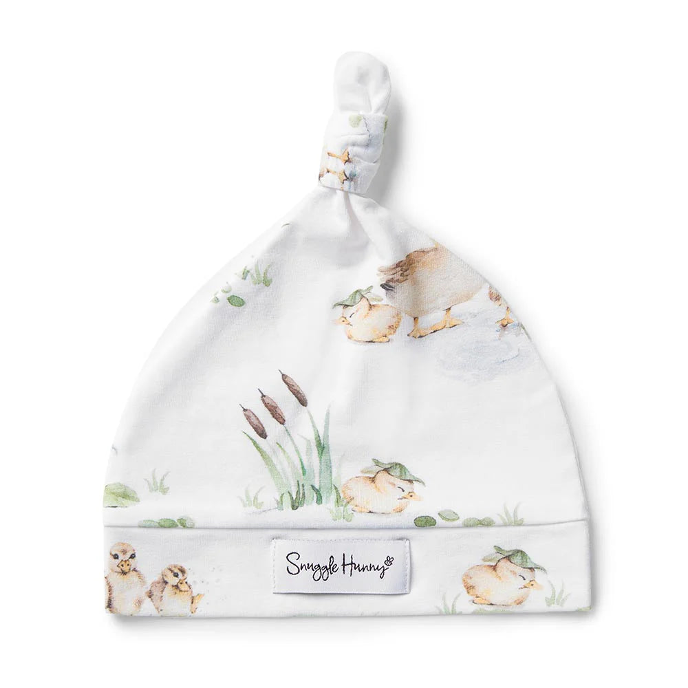 Snuggle Hunny - Duck Pond Organic Knotted Beanie
