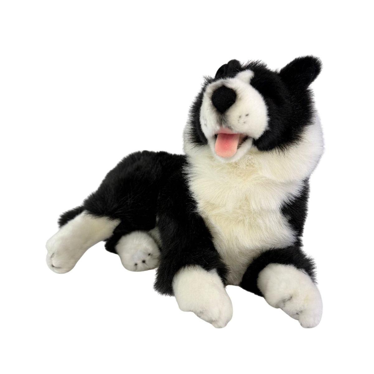 Bocchetta Plush Toys - Starsky - Border Collie Plush Toy - 40cm, Lying