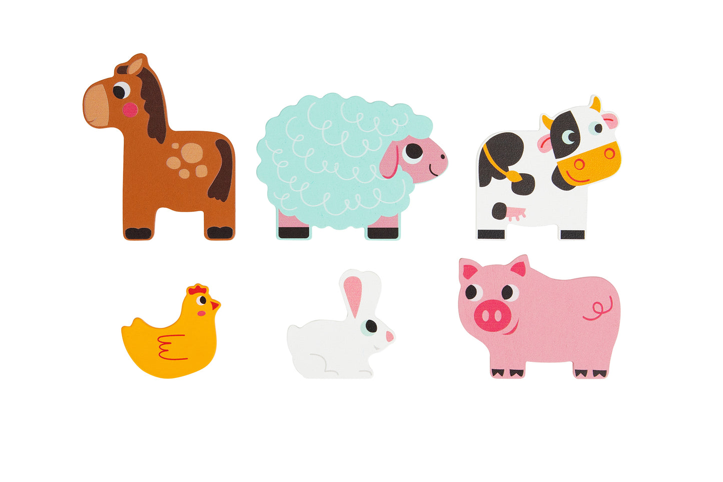 Tooky Toy - Multi Layered Farm Animal Puzzle