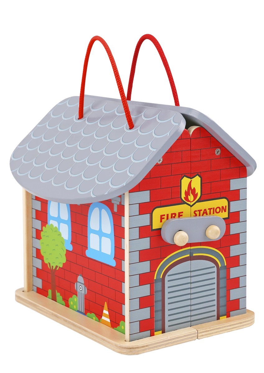 Fireman Playset with Carry Box alt view 1