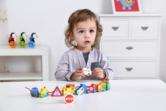 Tooky Toy - Wooden Lacing Transportation Vehicles