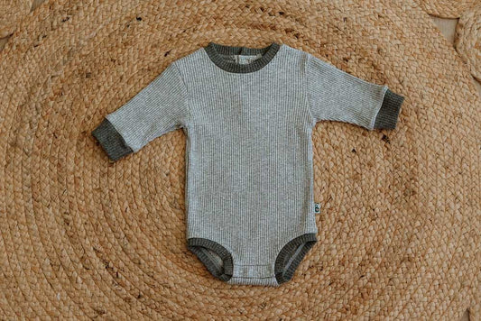 Bump Grey Long Sleeve Bodysuit