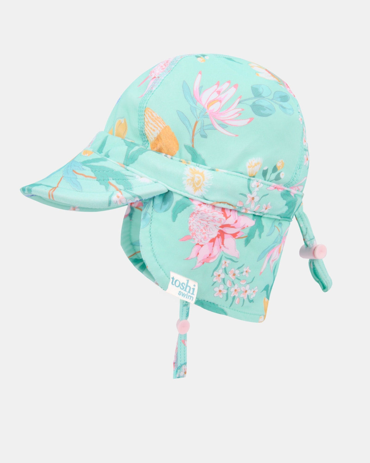 Toshi Swim Flap Cap Paradise Waratah Mint