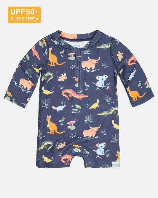 Toshi - Swim Onesie Long Sleeve Splash