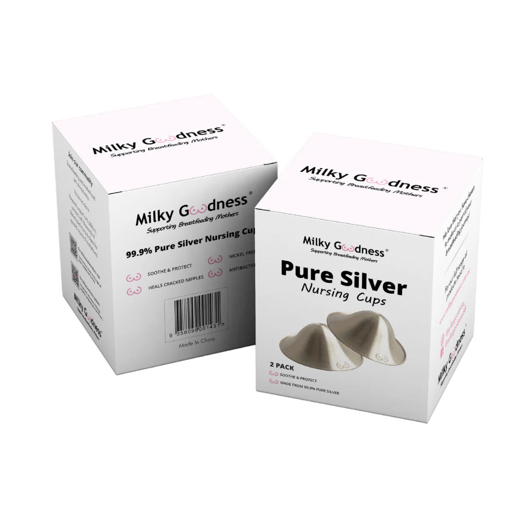 Milky Goodness - Pure Silver Nursing Cups