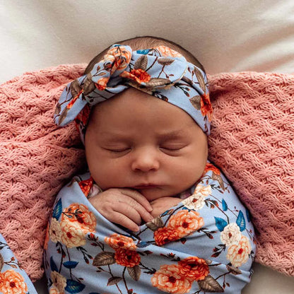 Snuggle Hunny - Vintage Blossom Organic Topknot