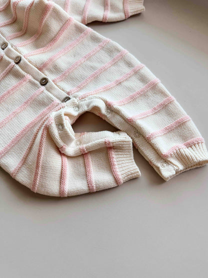 FRECKLES the label - Raised Stripe Full Romper | Sweetpea