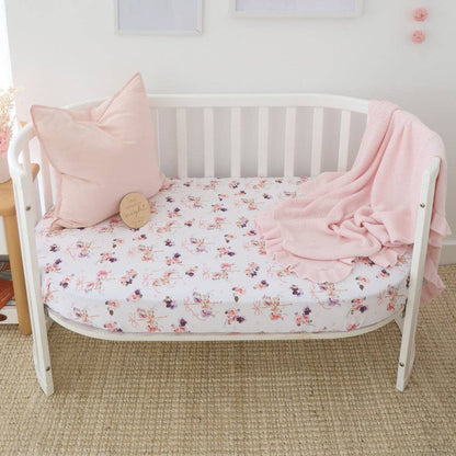 Snuggle Hunny - Carousel Organic Fitted Cot Sheet